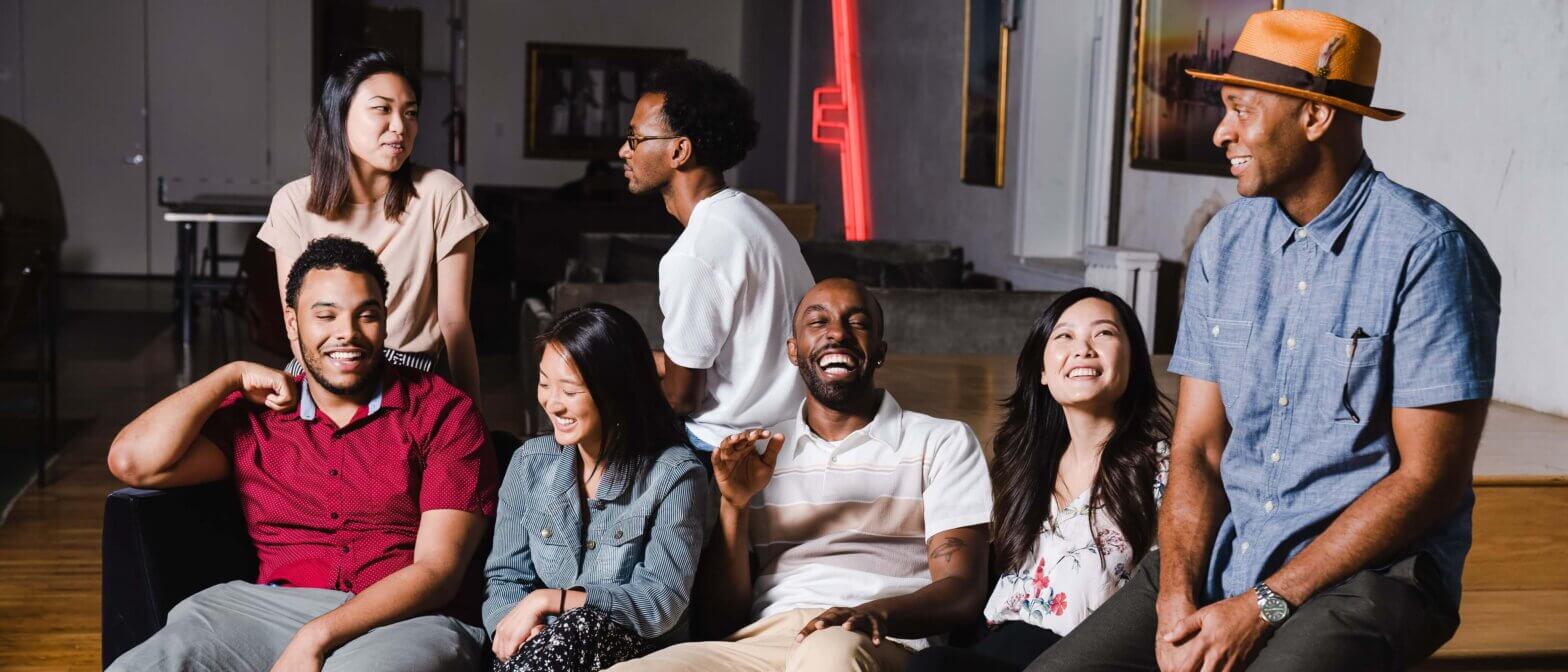 Group of Coworkers having fun