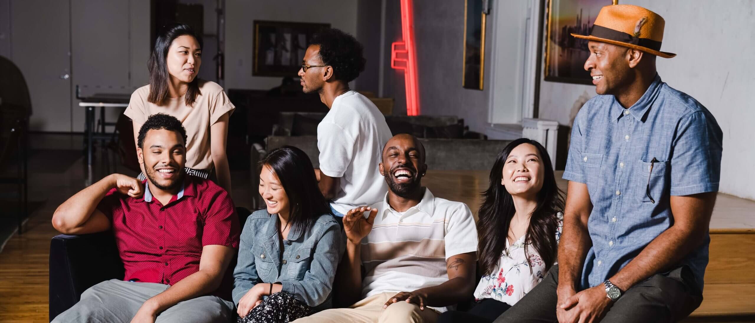 Group of Coworkers having fun