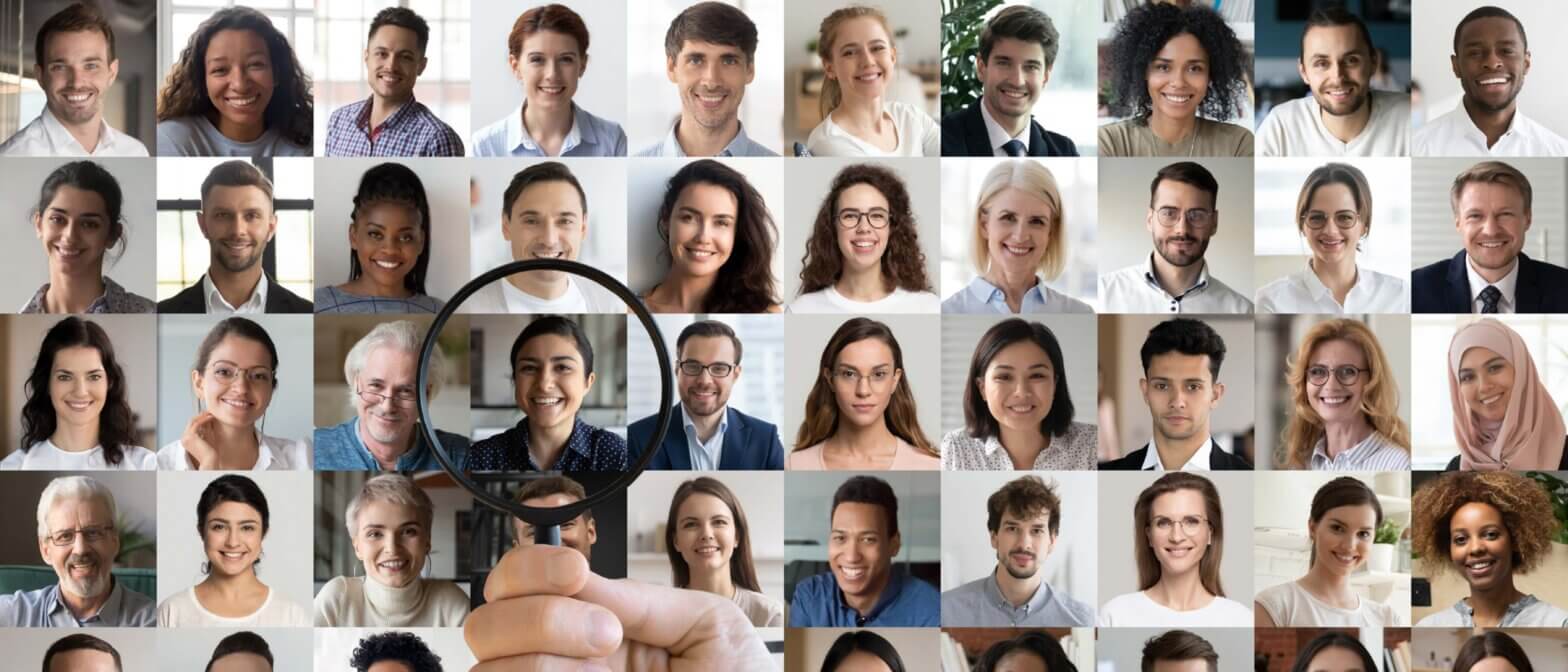 Interview Candidates in a Contact Sheet