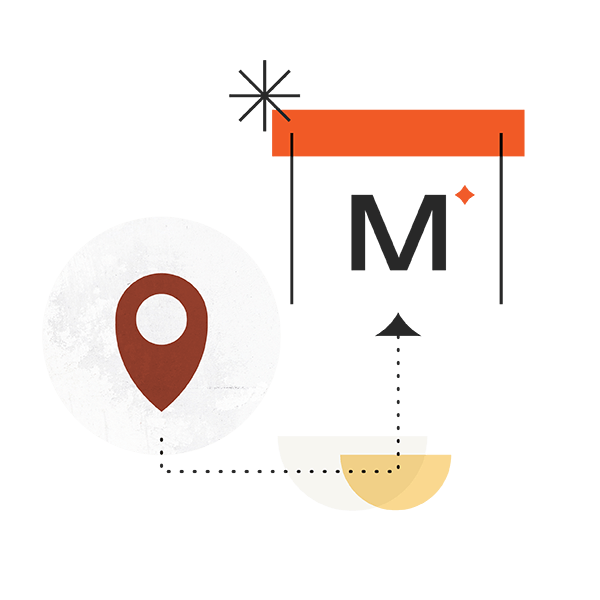Mineral Event Booth Location Spot Illustration